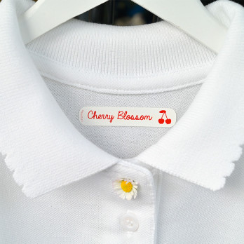 Iron-on name labels for clothes - Classic shape