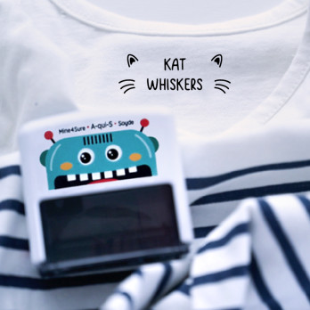 personalized self inking name stamp for clothes