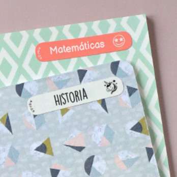 etiquetas material escolar