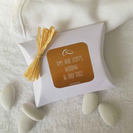 100 45MM WHITE SAVE THE DATE WEDDING STICKERS LABELS FOR INVITATIONS  ENVELOPES