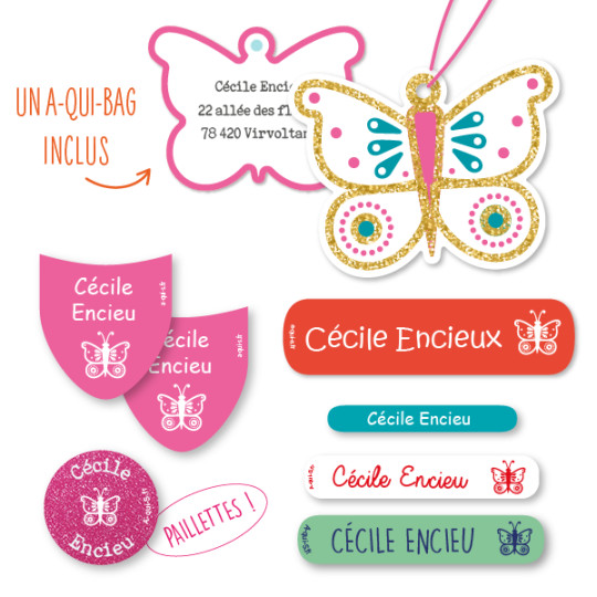 Etiquettes Prénom Cartable Maternelle | LinaPop