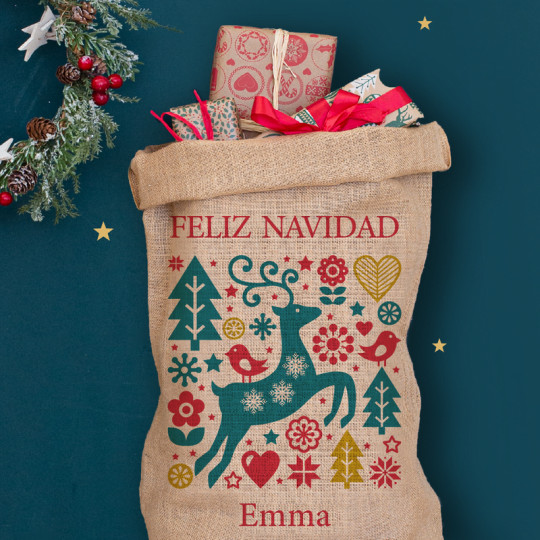 Alfombra personalizada de Feliz Navidad modelo 3