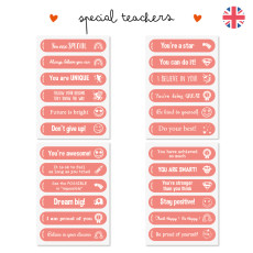 kindness stickers with motivational messages in english for kids special teachers