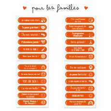 kindness stickers for families in french