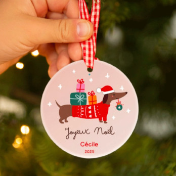 céramique personnalisée teckel