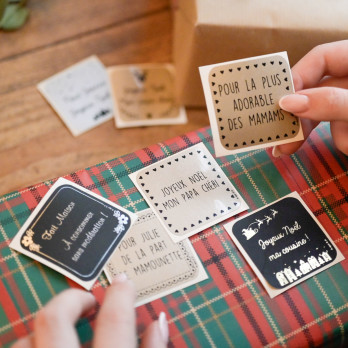etiquettes cadeaux