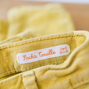 etiquettes thermocollantes vêtements enfant personnalisées