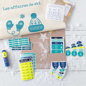 étiquettes et autocollants personnalisés pour le ski