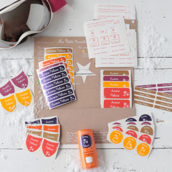 pack d'étiquette pour le ski
