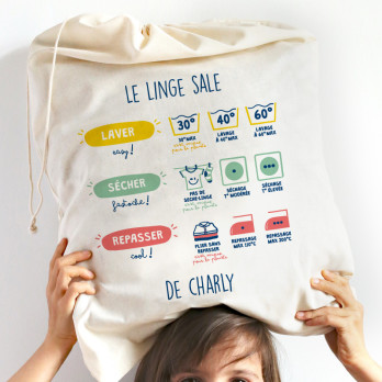 sac coton enfant personnalisé
Idéal pour les affaires sales pour la crèche ou la maternelle