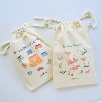 sac coton sous-vêtements