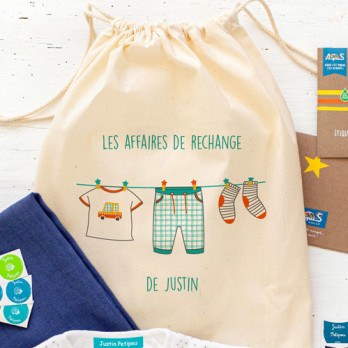 sac rechange bébé crèche maternelle