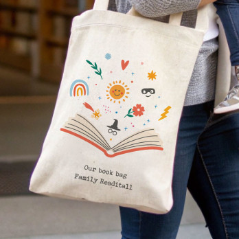 personalised book bag
