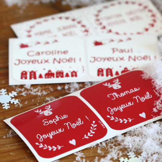 21 étiquettes personnalisé cadeau de Noël Stickers 3for2 ball étiquettes invitations