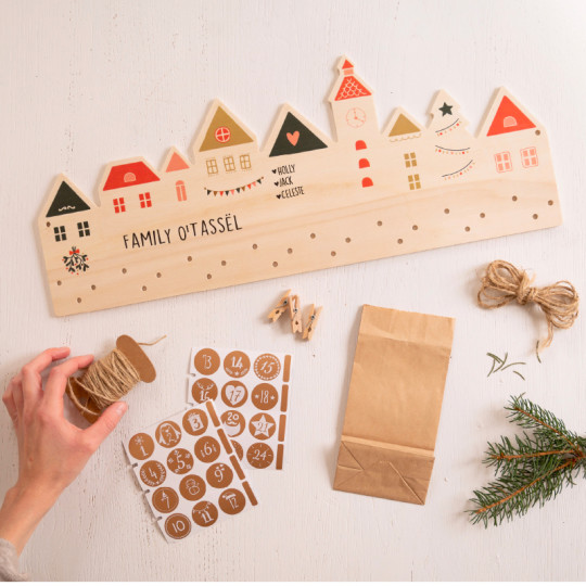 Personalised wooden Advent Calendar