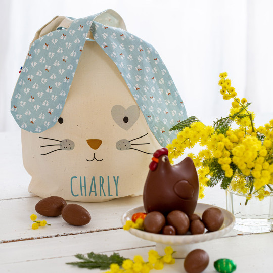 bolsa de pascua conejo personalizada