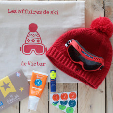 kit étiquette pour marquer les affaires de ski