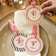 céramique de noel initiale