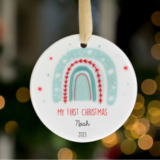 personalised tree decoration bauble