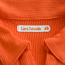 etiquette thermocollante colorée