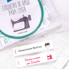 etiquetas para ropa personalizadas para coser