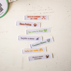 etiquetas tela personalizadas para coser