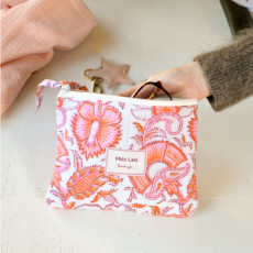 Teacher thank you gifts, personalised pouch, floral print