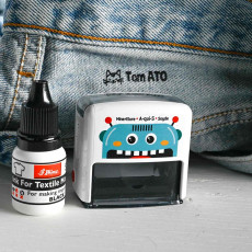 Fun custom clothing name stamp for kids