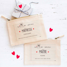 pochette personnalisée : aime comme Maitresse / Maitre