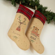 chaussette decoration noel