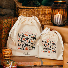 bolsas de algodón para regalos de navidad personalizadas