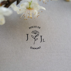 tampon encreur mariage à personnaliser