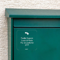 etiquettes boite aux lettres