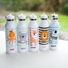 personalised kids water bottles animals