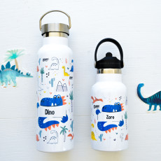 Dinosaur kids water bottles for school