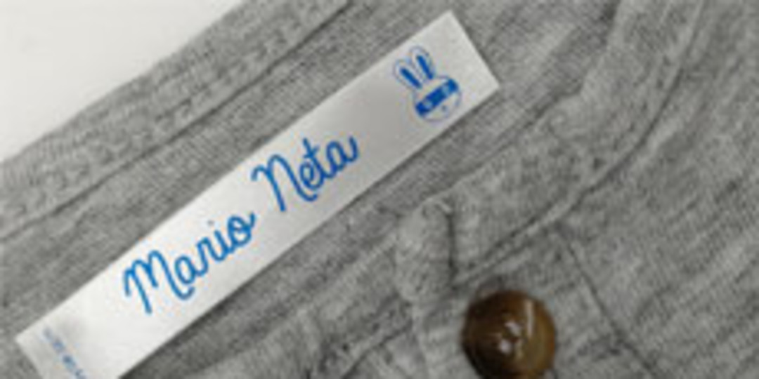 200 etiquetas de tela personalizadas, etiquetas de ropa cosidas