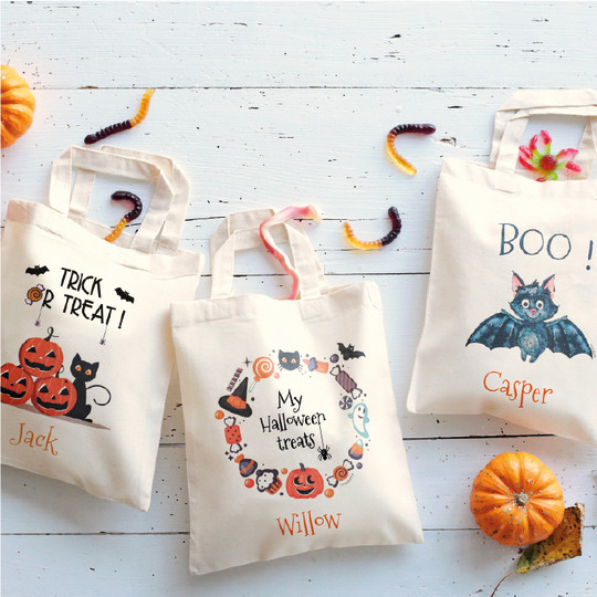 personalised Halloween bags