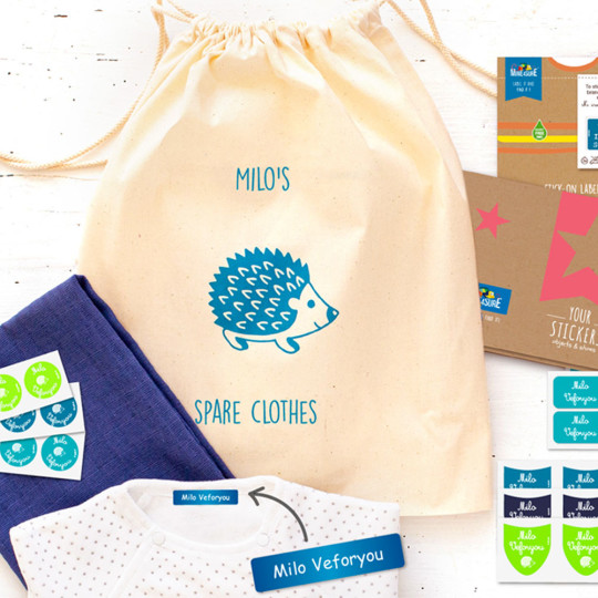 A combo pack of 114 personalised name labels and stickers. Designed for ...