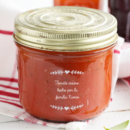 etiquetas para conserva de tomate