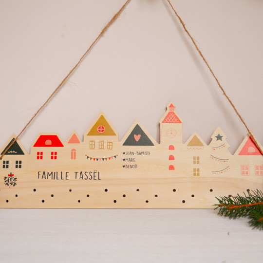 Calendrier de l'Avent personnalisable en bois - Print Your Love