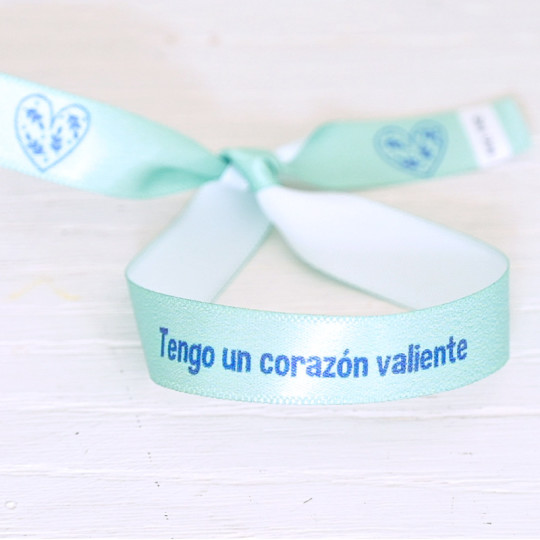 Pulsera de tela personalizada para testigos de boda