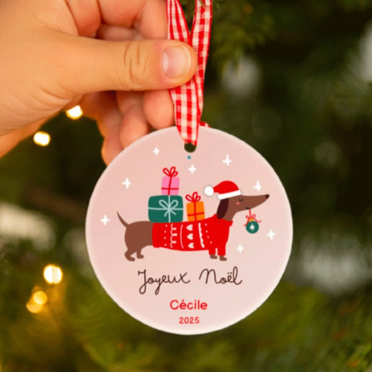 céramique personnalisée teckel