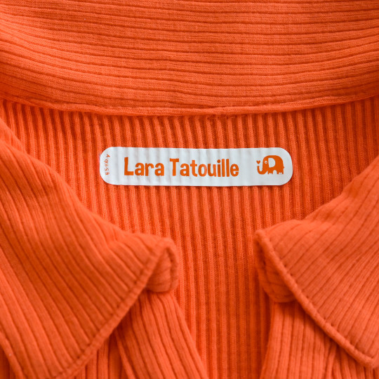 etiquette thermocollante colorée