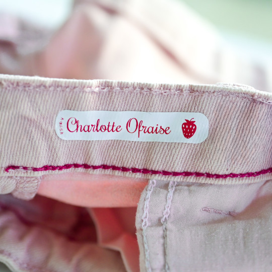 etiquette personnalisée à thermocoller enfant adulte