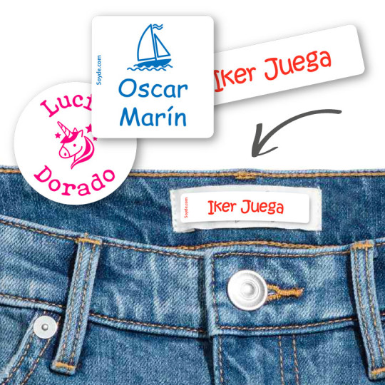 Pegatinas para ropa: Sin disolventes - gratis | Soyde