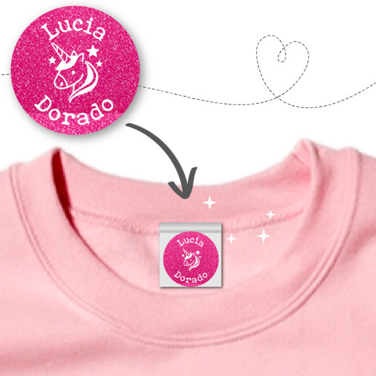 Pack de etiquetas personalizadas para la ropa - Modelo princesa