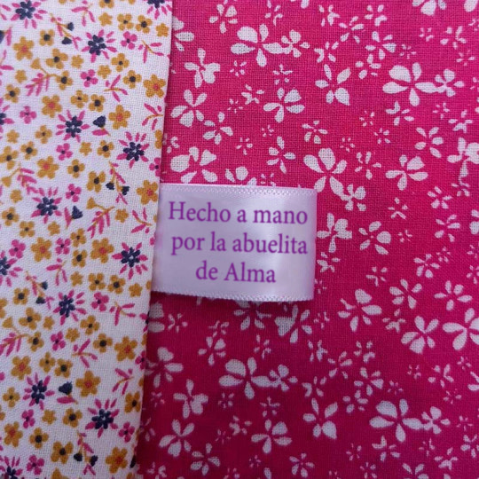 etiquetas de tela para coser personalizadas