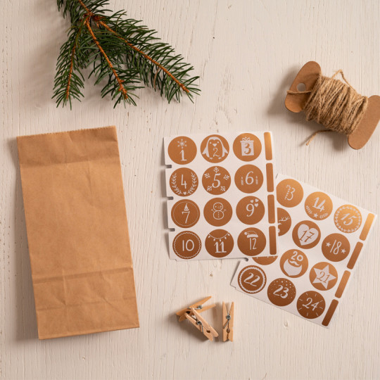 Make & Fill Your Own Christmas Advent Calendar Kit