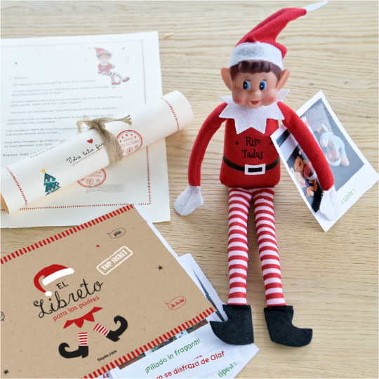 elfo travieso de navidad
