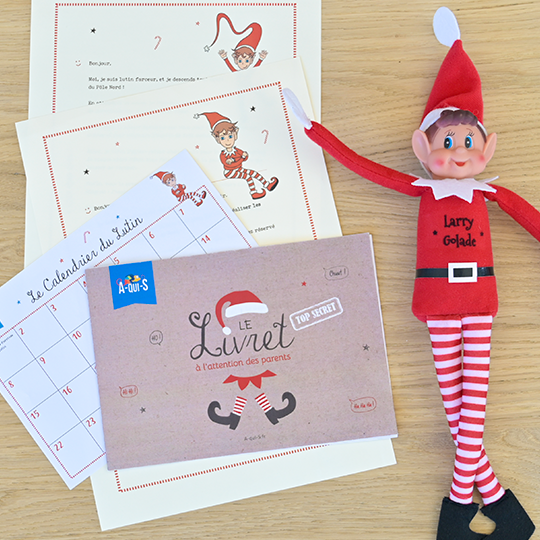 Coffret Lutin farceur fille et livre : The Elf on the Shelf